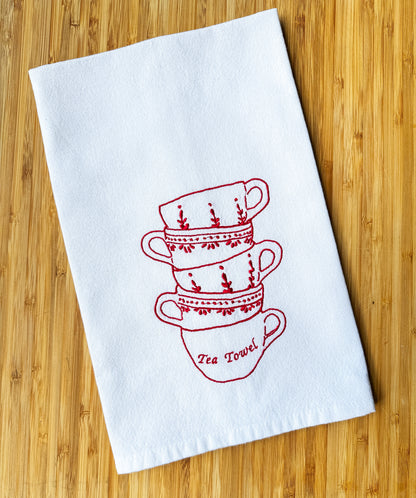 Teacup Dish Towel